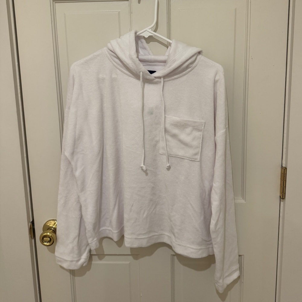 NWT GAP White Terry Cloth Sweatshirt